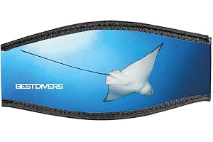 BESTDIVERS Best Divers Correa Máscara de Neopreno, Doble Velcro, Manta