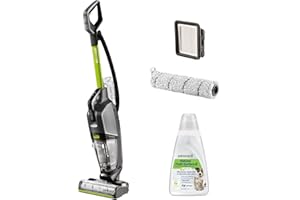 Bissell CrossWave HydroSteam Pet, Aspirateur Balai Laveur à Câble, Aspire, Lave & Sèche, Nettoyeur Vapeur Puissant, Idéal pour Ménages avec Animaux Domestiques, Nettoyeur a Eau Multi-Surfaces, 3517N