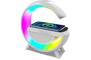 Anna Flowers Lampada LED RGB Bluetooth Speaker Ricaricabile Radio FM SD Con Ricarica Wireless Per Cellulare