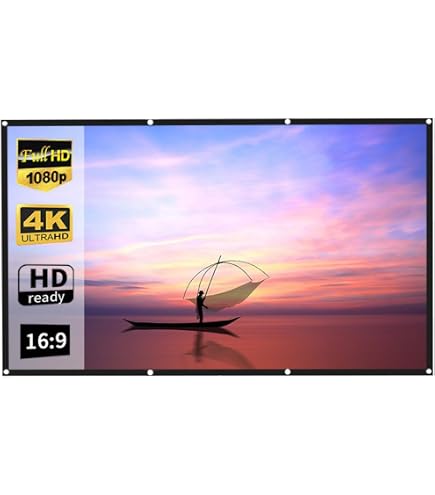VidaXL 100 Inch Portable Projection Screen With Stand - Matte White, 16:9, Easy Setup For Home Theater & Presentations