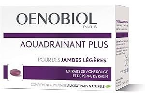 OENOBIOL - Compléments Alimentaires - Minceur - Aquadrainant Plus - Jambes Légères(1) - Progamme 15 Jours - 1 Boîte de 45 Comprimés