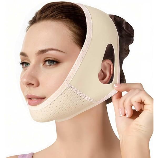 Double Chin Lift V Line Maske – Wiederverwendbarer Kinn-Gurt Gegen Doppelkinn, Für Männer & Frauen