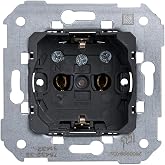 SIMON - Schuko Recessed Plug with Earth Socket, Simon 75 Series, Compatible with Series 75, 31, 82 and 88 Covers, Easy to Ins