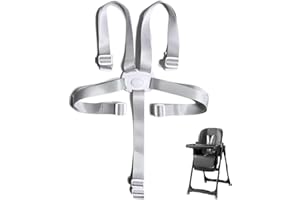 UIEXAY Cinture Passeggino Universali, Seggiolone Cintura Imbracatura di Sicurezza per Bambini, Passeggini Cintura Seggiolone a Regolabile Cinghie Universale per Auto Carrozzina Seggiolon (grigio)