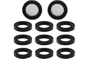 Cozevdnt Shower Head Seal, Pack of 14 Sealing Ring, Shower Head Sealing Ring, Water-Saving, Tap Seal, Stainless Steel, Plastic, Flat, Ring