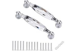 IGNPION 2 maniglie per cassetti in cristallo per cassetti, guardaroba, cucina, porta, armadietto, maniglia, armadietto, per decorare la casa (piccolo)