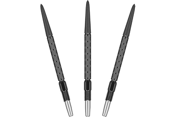 Target Darts Swiss FLT dartspetsar Luke Littler Fallout 30 mm svart | 3-pack med spetsar | Byt ut dartspetsar, Texturerad Swiss Point, Professionella darttillbehör, SP