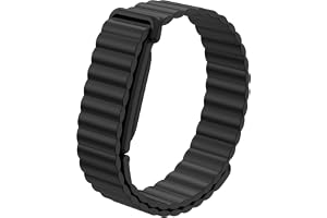 Fintie magnetiskt sportband i silikon kompatibelt med Google Fitbit Air | Mjuk silikon soloslinga starka magneter, justerbar ersättningsrem, vattentät och svettsäker, armband för kvinnor och män
