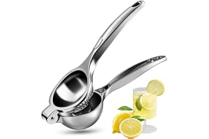 NEXROLA Citronpress, högeffektiv zinklegering, juicepress, manuell (7 cm kaliber), hållbar handpress, lämplig för citron/lime