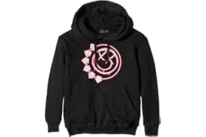 BLINK-182 Blink 182 Hoodie Six Arrow Smile Band Logo Official Unisex Black Pullover