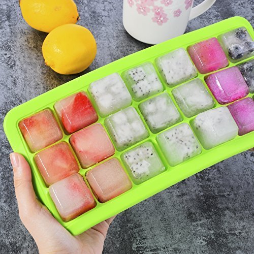 Newcomdigi Gefrierformen Gefrierbehälter Eiswürfelbereiter mit Deckel