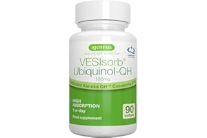 IGENNUS HEALTHCARE NUTRITION Igennus Advanced VESIsorb Ubiquinol 100mg 90 Softgels, 600% Bioavailability, Fast-Acting Water-Soluble Coenzyme Q10 Supplement for Energy & Heart, 3-Months Supply