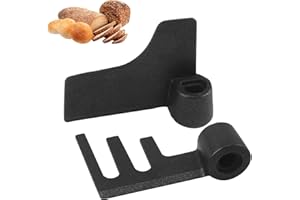 BAKEWHIZ 2 Stks Brood Maker Paddle Vervanging Set per Panasonic Broodmachine, Anti-aanbak Teflon Gecoat Flat & Rogge Kneden Mengbladen per SD255/SD256/SD257/SD2501/SDZB2502/SDZB2512/SDZX2522 Broodmachines