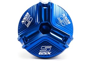 VSKTE FIT FÜR SUZUKI GSX-S 1000 GSXS 750 GSX S 1000 F 2010-2021 Motorrad-Zubehör-Motoröl-Filter-Becher-Stecker-Abdeckungsschraube Schutz (Color : Blue)