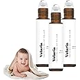 HOUKUNKA Velaria Teething Roller, Natural Pain Relief Roller, Natural Teething Relief for Babies, Teething Roller Oil for Cheek, Calm Roller Reduce Discomfort, Velaria Teething Relief (3pcs)