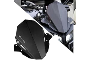 QJY-MOTOR PART-STORE MT09 Frontplatte Frontscheibe Windschutzscheibe Für MT09 MT 09 MT-09 2017 2018 2019 2020(Schwarz)