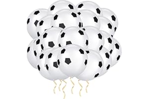Ainiv Fußball Ballons, 20 Stück Luftballon, Einschulung Deko, Schulanfang Luftballon,Schuleinführung Deko, Luftballons Dekoration Fußball Folienballon für Party Deko Geburtstag Kindergeburtstag Jungen