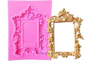 OULENSY Bilderrahmen Silikon-form-fondant-form-kuchen, Die Werkzeuge Schokolade Küche Zuckermasse Mold