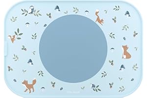 Mepal - Tovaglietta Mio Little Dutch - Il cerchio antiscivolo mantiene tutto in posizione - Facile da pulire, cerchio rimovibile - Materiale resistente - Lavabile in lavastoviglie - Forest Friends