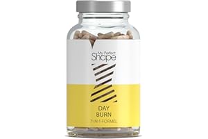 My perfect Shape DAY BURN - 120 Kapseln, Vegan - 7-in-1 Stoffwechsel Komplex mit Zink & Chrom - Extrakte aus Garcinia Cambogia (60% HCA), Akazienfasern, Weißer Maulbeere, Orange & Oolong Tee