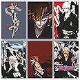 POSTER WALLAH Bleach Anime for Home Office and Student Room Wall | Aesthetic Poster | Wall Decor (12x8 Inch) Set of 6 Pieces