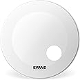 Evans EQ3 Resonant Coated White Bass Drum Head, 18 Inch