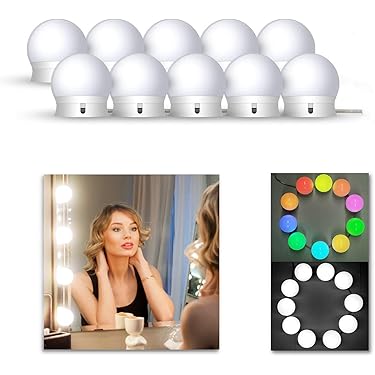 Luci Per Specchio 10 LED - Dimmerabili, 3 Colori, Perfette Per Il Trucco! - Foto 11