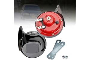 AIMISITE Dual Tone Car Horn,2Pcs 110DB Super Loud Train Horn Air Horns 12V Waterproof Double Horn Raging Sound Electric Snail Horn For Car Motorcycle Bikes Truck And Boats