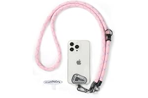 project-cb Handy Umhängeband 1,Handyband Pads 2,Universelles Verstellbares Handy Trageband,Umhängen,PUmhängen für den Hals,Handy Lanyard,Handy Anhänger(Rosa)