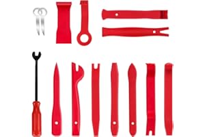 VONLUX Auto Demontage Werkzeug Auto Zierleistenkeile Set, 14tlg Fahrzeug Innen-Verkleidung Ausbau Hebelwerkzeug, Auto Trim Removal Reparatur Werkzeug, Auto Befestigung Clips Removal