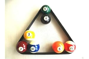 cueball16 TRIANGLE TO FIT 2-1/4" SPOTS AND STRIPES AMERICAN/USA SIZE POOL TABLES BALLS