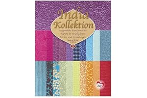 Ideen mit Herz Carta Decorativa Fatta a Mano DIN A4, Blocco con 20 Fogli (Assortimento 5.)