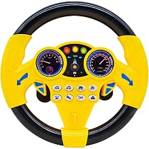 Volante Giocattolo Per Bambini Con Luci E Suoni – Ruota A 360 Gradi, Base Adesiva E Divertimento Educativo