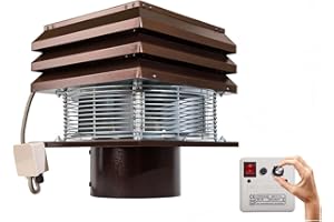 GEMI ELETTRONICA Aspirafumo elettrico Tirafumo Aspiratore elettrico per camini e canna fumaria tonda da 30 cm modello professionale per camini barbecue canna fumaria tonda da 300 mm