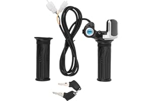 ARAMOX Uchwyty Uchwytu Przepustnicy, Rower Elektryczny Twist Uchwyt Przepustnicy Zestaw Kluczyków Wskaźnik LED do Skutera Motocyklowego 48V