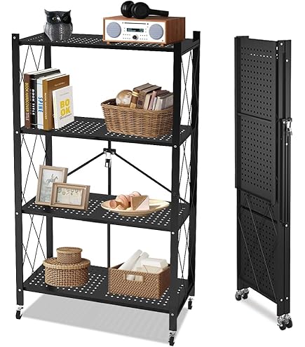Schoenenrek met 4 planken set van 2, metalen frame, niet-geweven stof, 45 x 28 x 80