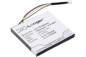BORNMIO CS-TEX060XL Batteries 1 300 mAh compatible avec [Texas Instruments] N2/AC/2L1/A, TI-84 C Silver, TI-84 Plus C Silver Edition, TI-Nspire CAS Touchpad, TI-Nspire CX, TI-Nspire CX CAS, TI-Nspire Touchpad