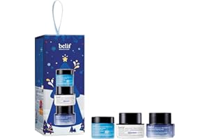 ‎BELIF BELIEVE IN TRUTH Belif Merry Merry Moisturisers Kit, Moisturizing Bomb 10ml + Moisturizing Eye Bomb 5ml + Aqua Bomb Sleeping Mask 10ml