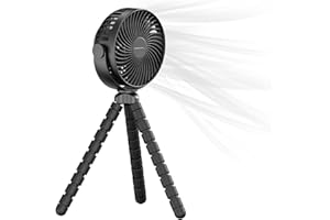 Ventilateur sans fil 360° avec trépied flexible [PEARL]