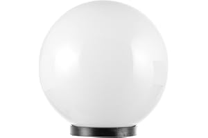 Velamp Sfera APOLUX SPH250 Globe, Lampadaire d'extérieur, 250mm, douille E27, Compatible LED, Etanche IP44, pour Jardin, parcs, copropriétés, terrasses, Blanc