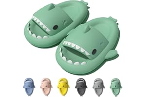 IDEINER Ciabatte Squalo Donna Uomo Nuvola Squali Pantofole Comode Sharky Scarpe Gomma Cloud Shark Slides Slippers Unisex Adulti Taglia EU 36-47