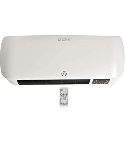 MYLEK Over Door Heater 2000W Electric Downflow Overdoor Air Curtain And Fan With Thermostat, LED Display