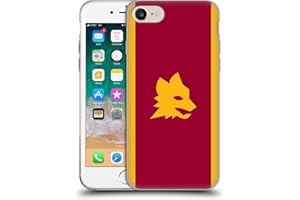 Head Case Designs Licenza Ufficiale AS Roma Home Kit per Stemma 2023/24 Custodia Cover in Morbido Gel Compatibile con Apple iPhone 7/8 / SE 2020 & 2022