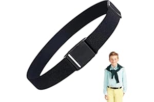 DAAIZIII 1 Piece Kids Belt Boys Black Unisex School Uniform Casual Wear Tuxedo Jeans Trousers Dresses, black