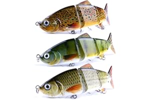 TRIFYD Swimbait brochet et carnassier 12cm - 17g, Le kit de 3 leurres de Peche.