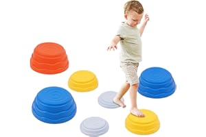 Forroby Sensory Balance Stepping Stones Kit for Toddler,Outdoor Play Equipment for Children Garden,Balance Toys,Indoor Obstacle Course Games for Exercise,Gifts for Boys and Girls
