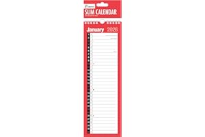 1ABOVE 2026 Wall Planner Calendar – Spiral Bound Year Planner with Holidays & Notable Dates – Large Organiser for Home, Office, School, or Business (SLIM CALENDAR)