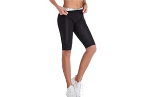 Tomwell Pantalon Femme Pantalon de Perte de Poids Pantalon de Sauna Sport Pantalon Fitness Pantacourt Yoga Short Sauna d'Entraînement