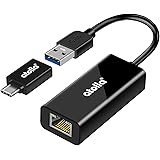ATOLLA Ethernet Adapter, USB 3.0 to RJ45 Gigabit LAN 1000 Mbps Network Adapter with Type C Adapter for Windows 10/8.1/8/7/Vis