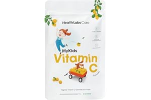 ‎HEALTH LABS CARE HEALTH LABS CARE Vitamin C Gummies für Kinder, Stärkung des Immunsystems, ohne Zuckerzusatz oder Süßungsmittel, Laborgeprüft, Vegan, Glutenfrei & Lactosefrei, Laborgeprüft, 60 Gummies